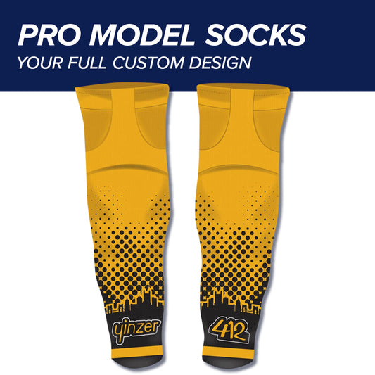 Sublimated Pro Model Hockey Socks-  Your Design